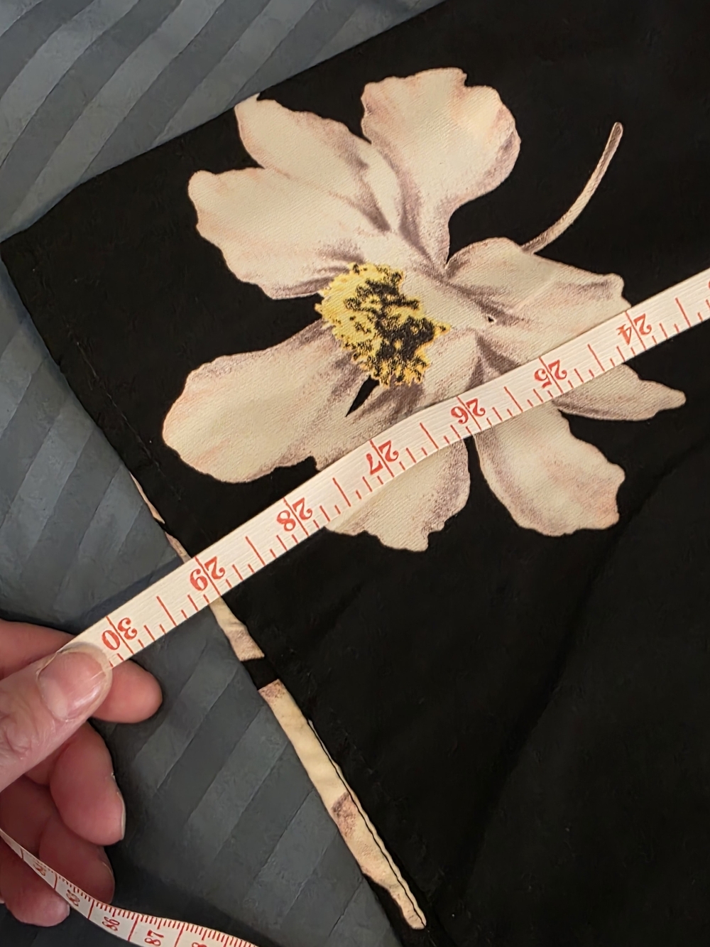 Black Floral Boho Peasant Tunic with Tassel Tie - Picture 6 of 6